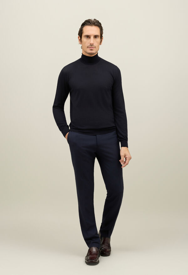 Boglioli Wool Turtleneck Blue 91420FB5806001080790