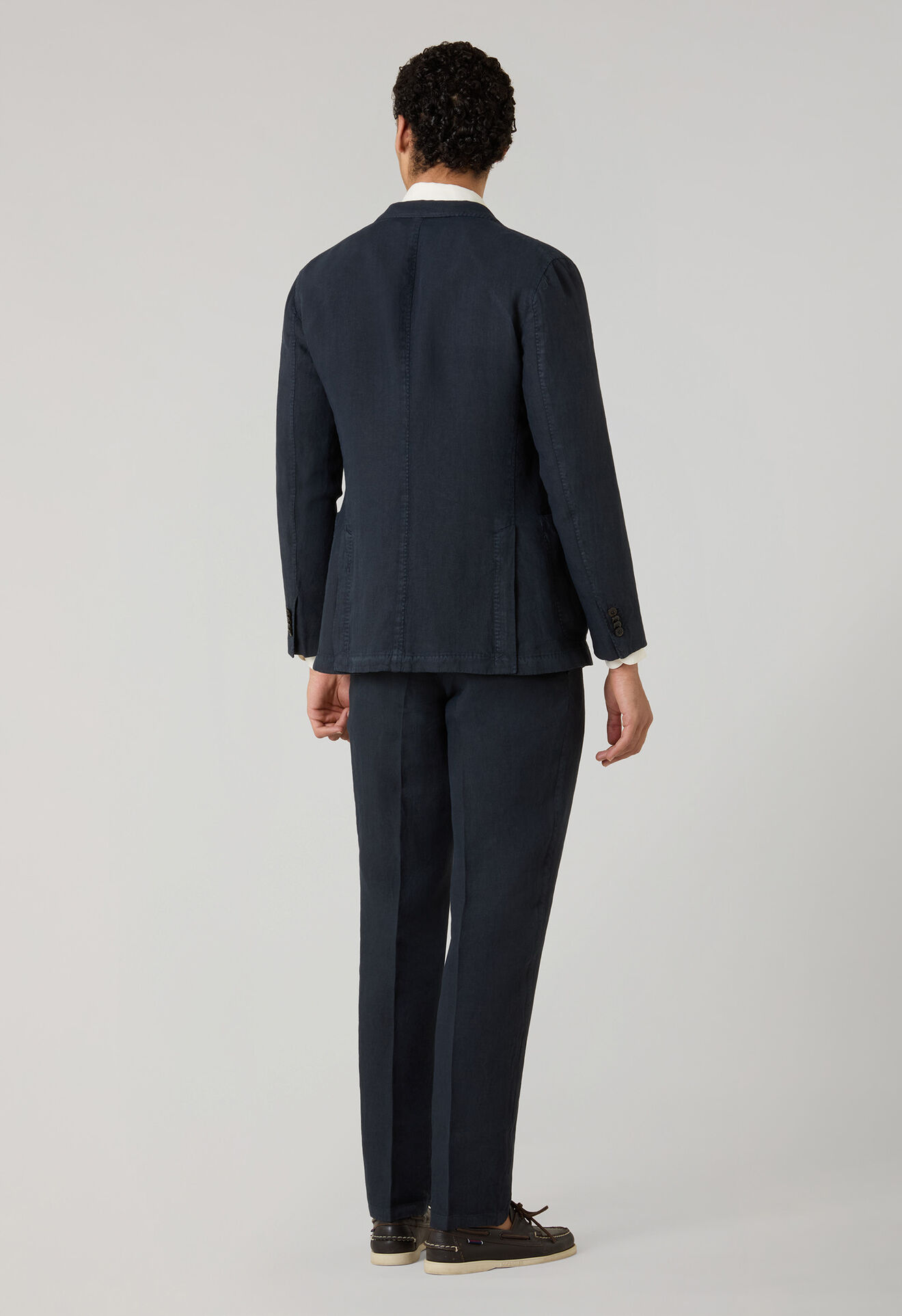 Boglioli Garment Dyed Linen K-Suit Blue N63H2QSA0426001506R0784