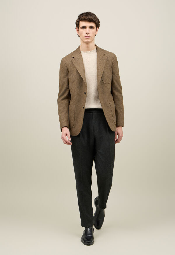 Boglioli Wool Flannel Windsor Jacket Brown G1402EWFA003000109R0430