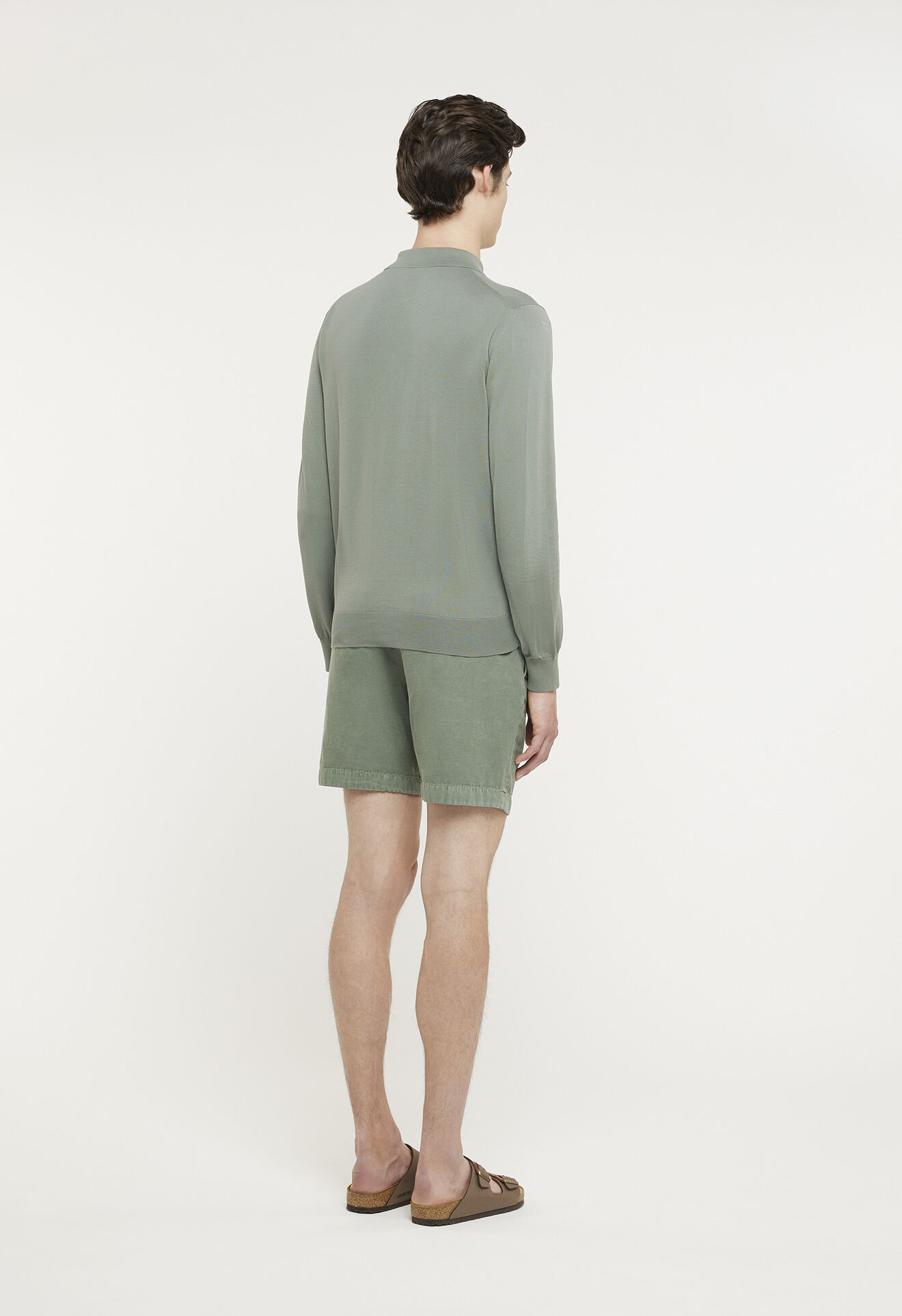 Boglioli Green cotton and linen Bermuda trousers Green 80905QBVC420001080555