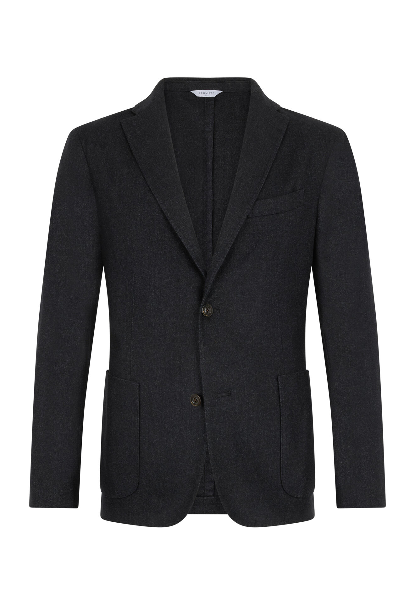 Boglioli K-Jacket en laine teinte en pièce Gris N1302JFA041500150R0884