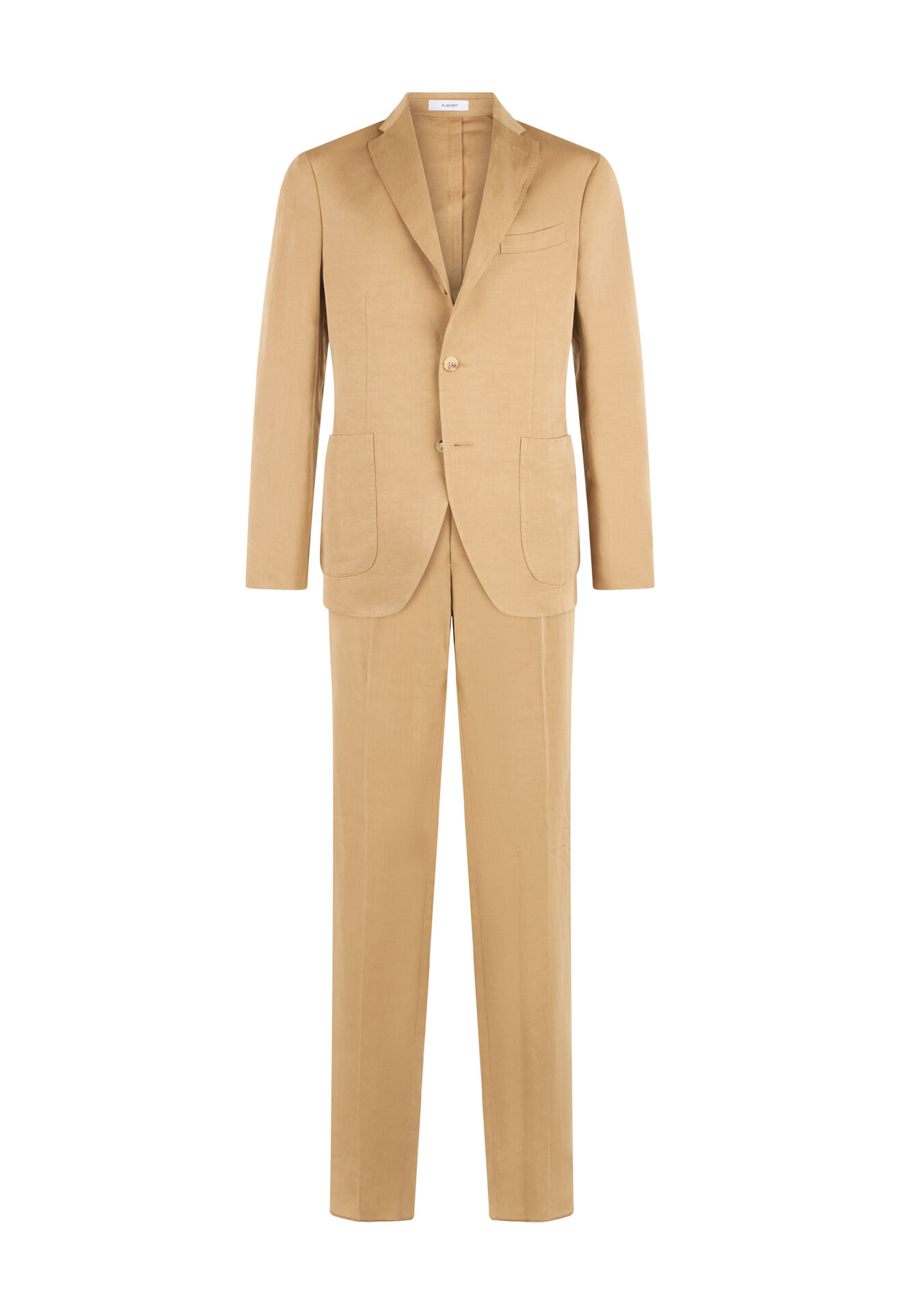 Boglioli K-Suit aus Leinen-Tencel-Satin Dunkelbeige N29H2ESB5106001506R0300