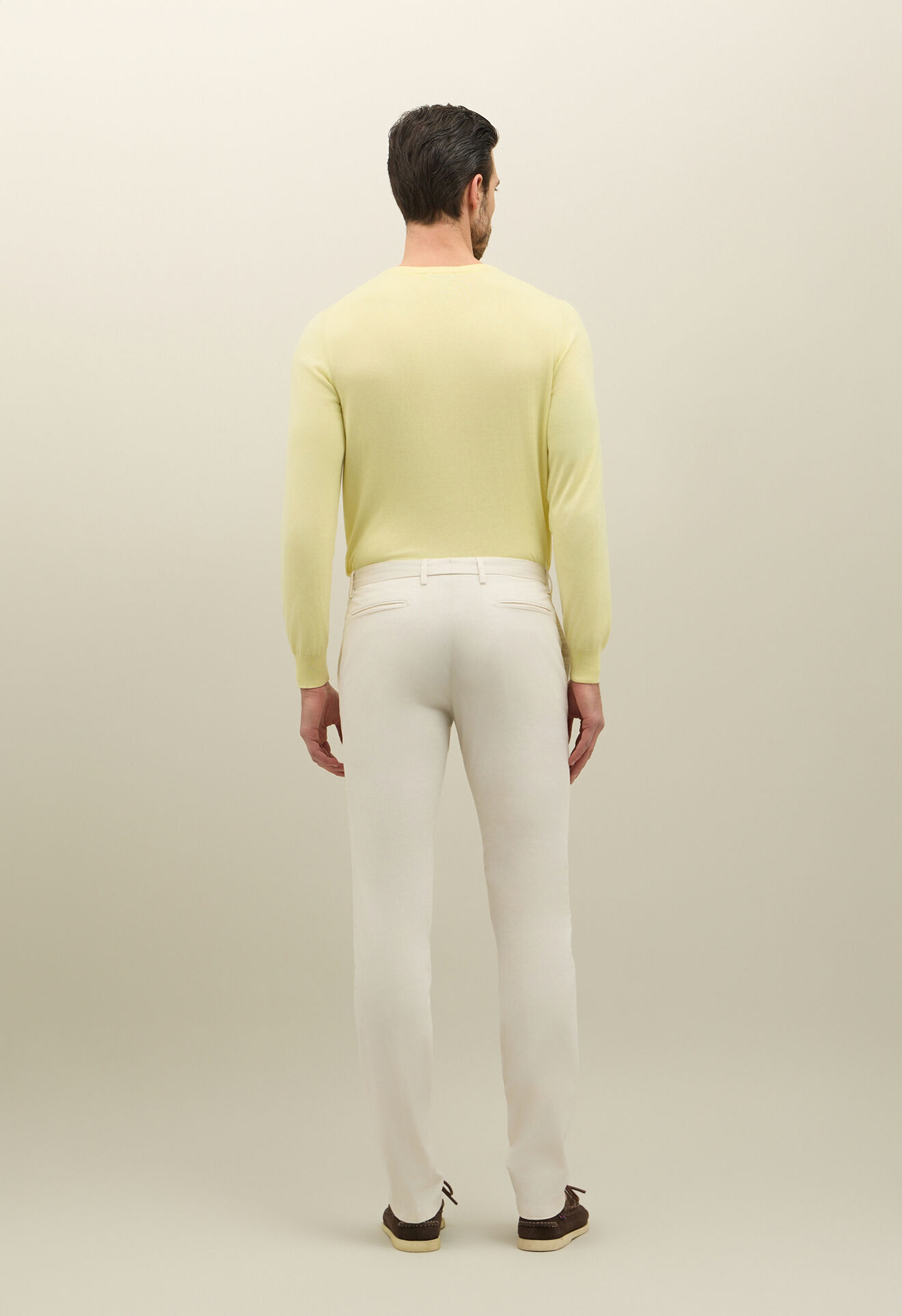 Boglioli Stretch Cotton straight Chinos Warm white 80882QSB5753001086R0101