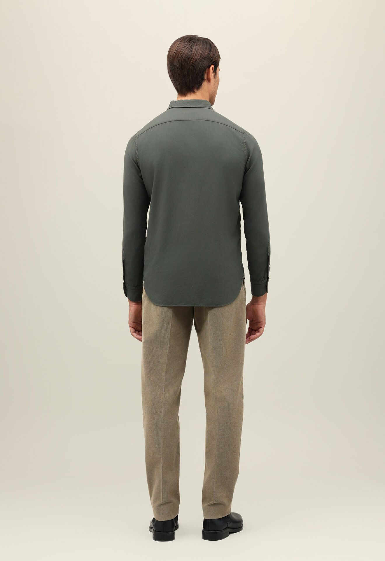 Boglioli Garment Dyed Vaiella Shirt Dark Green 610TFA0851001080546