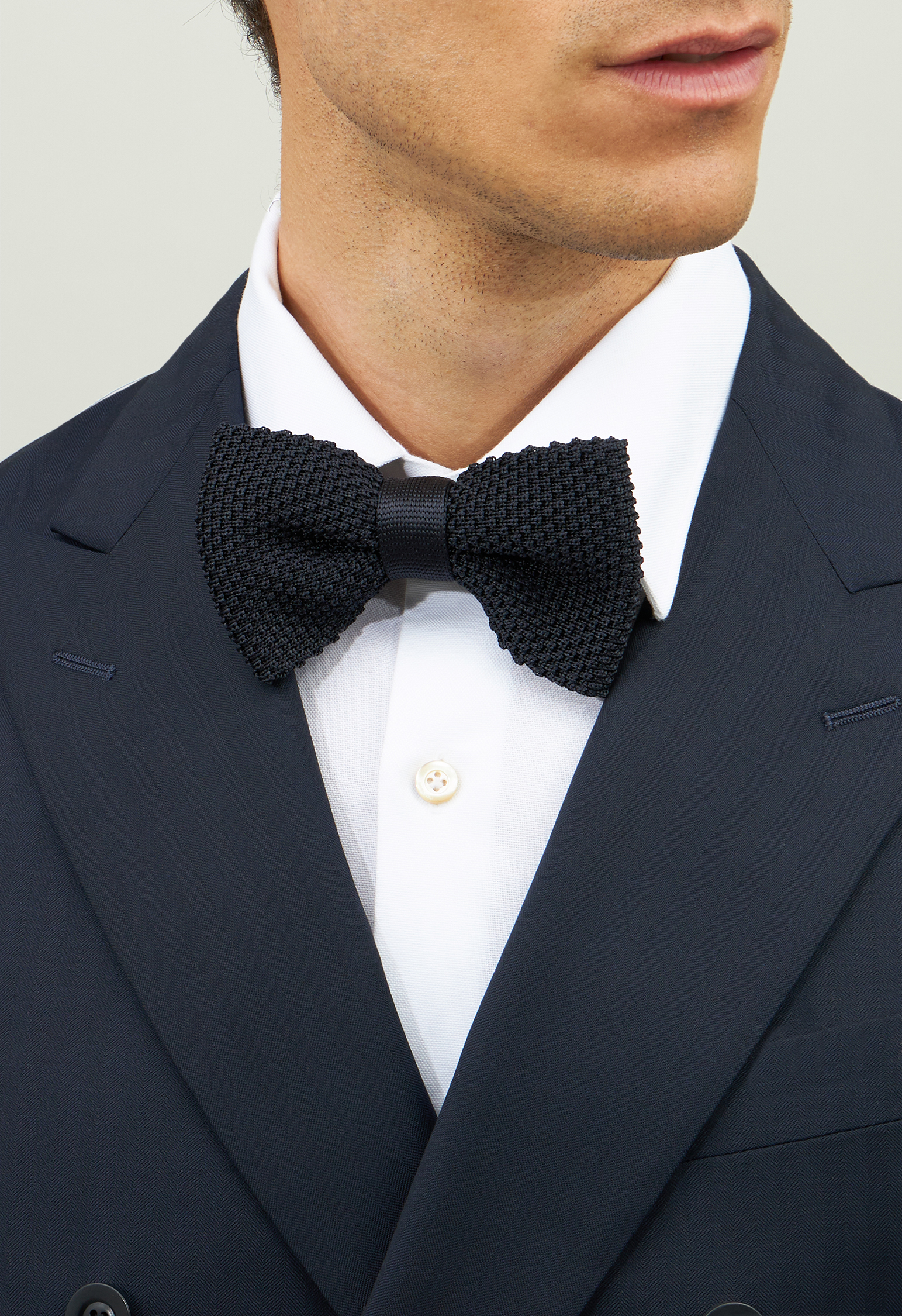 Shop Boglioli Knitted Bow Ties In Blue