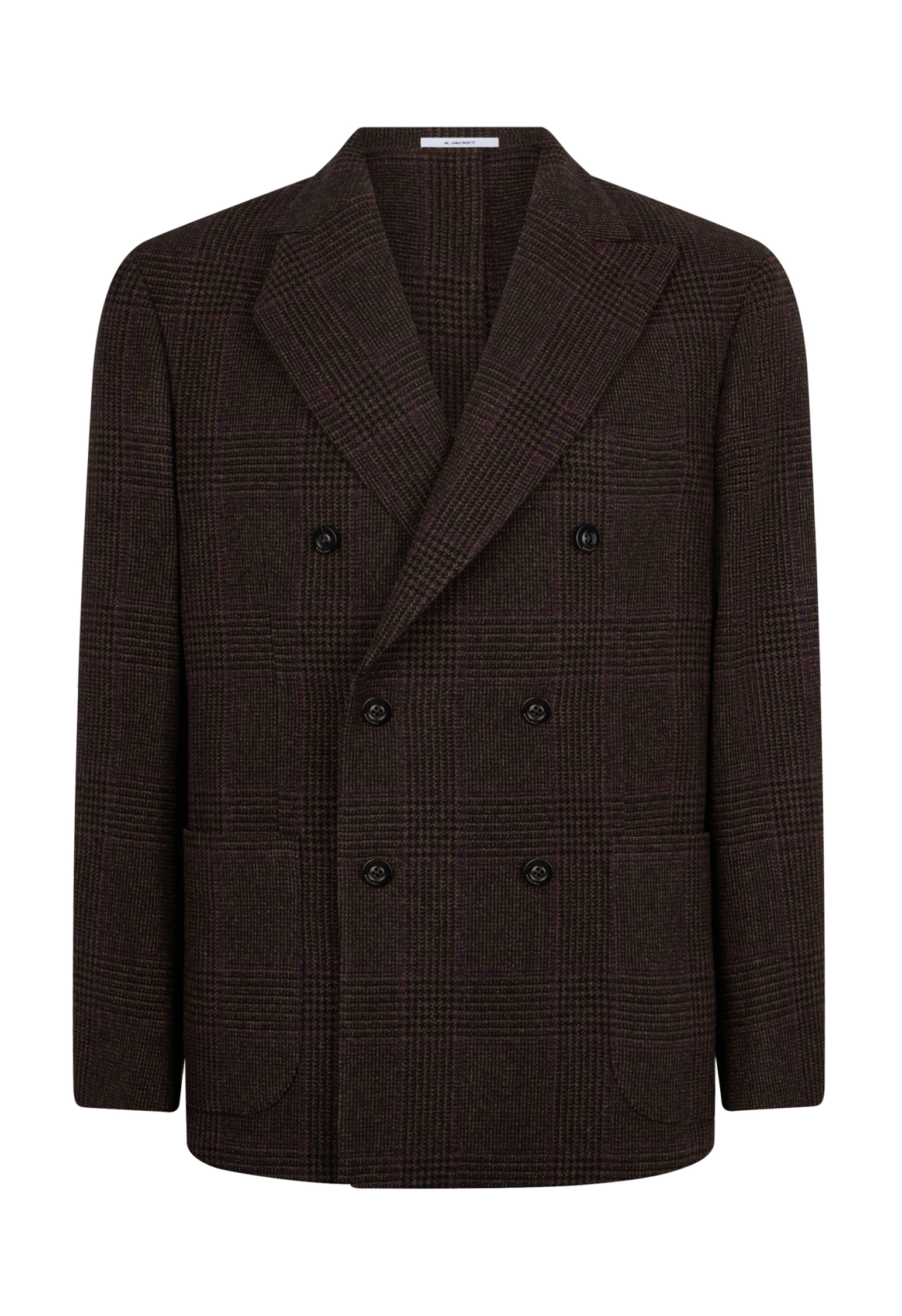 Shop Boglioli Virgin Wool And Cashmere K-jacket In Brown