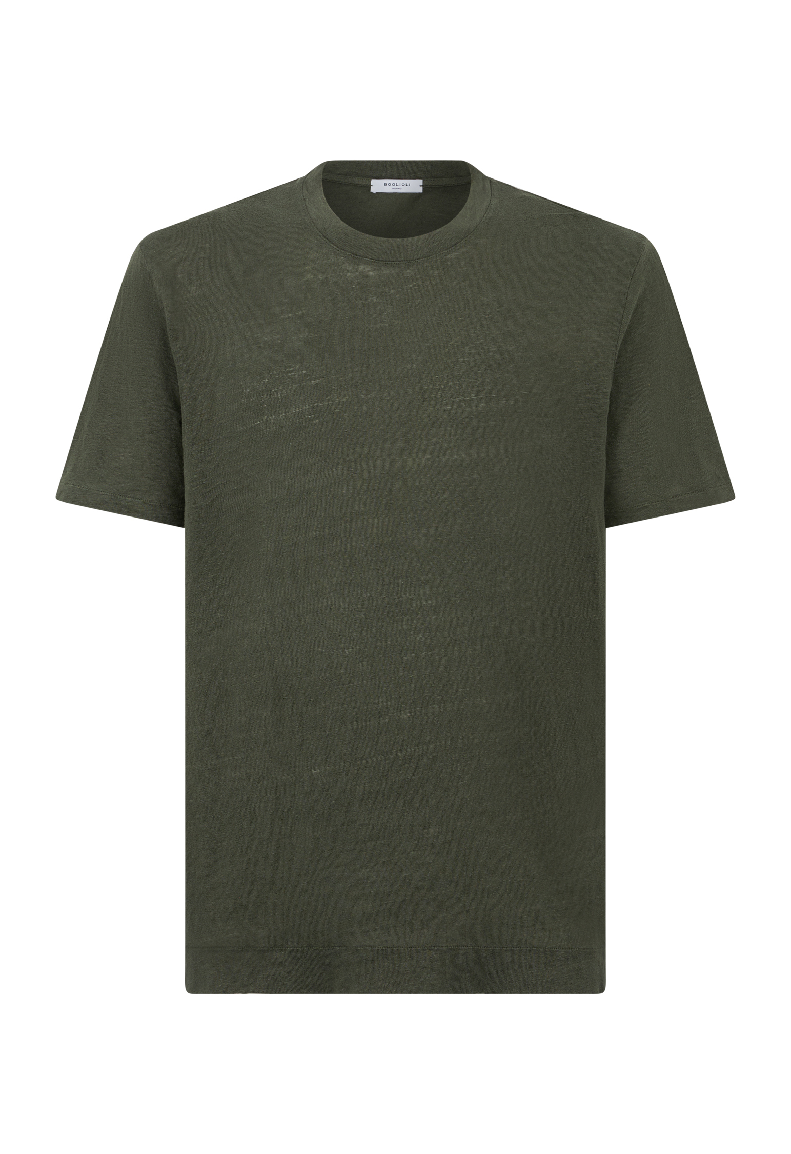 Shop Boglioli Linen T-shirt In Green