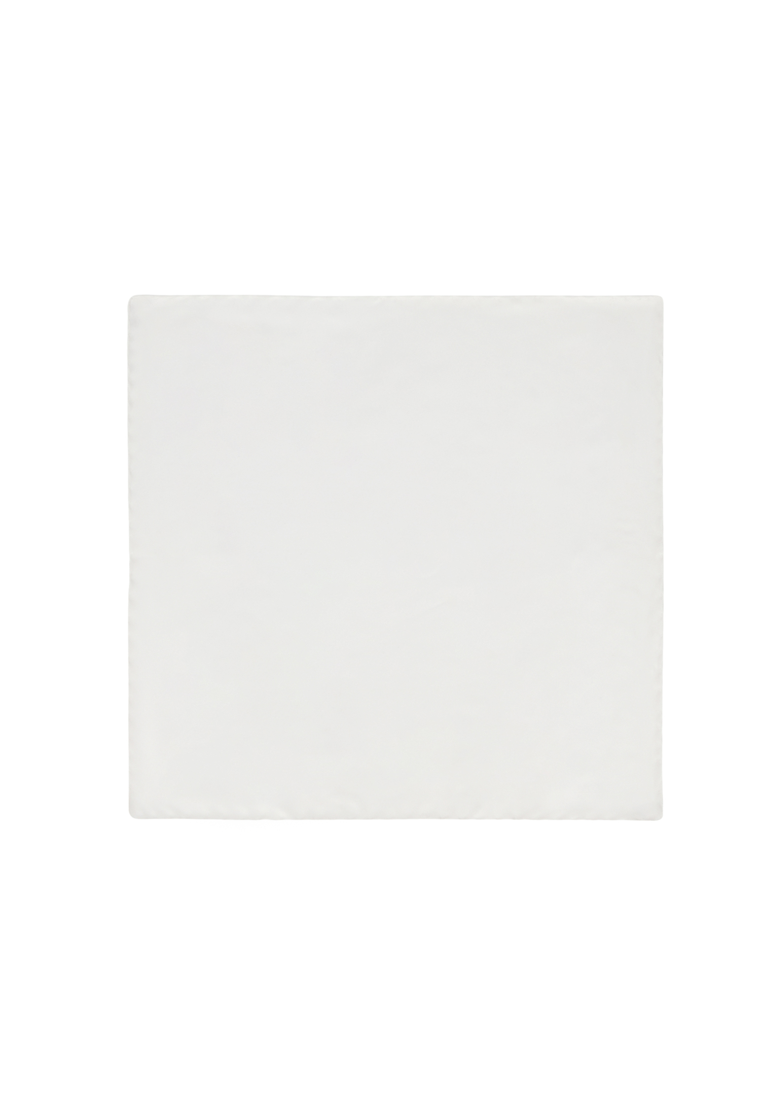 Boglioli Silk Pocket Square In White
