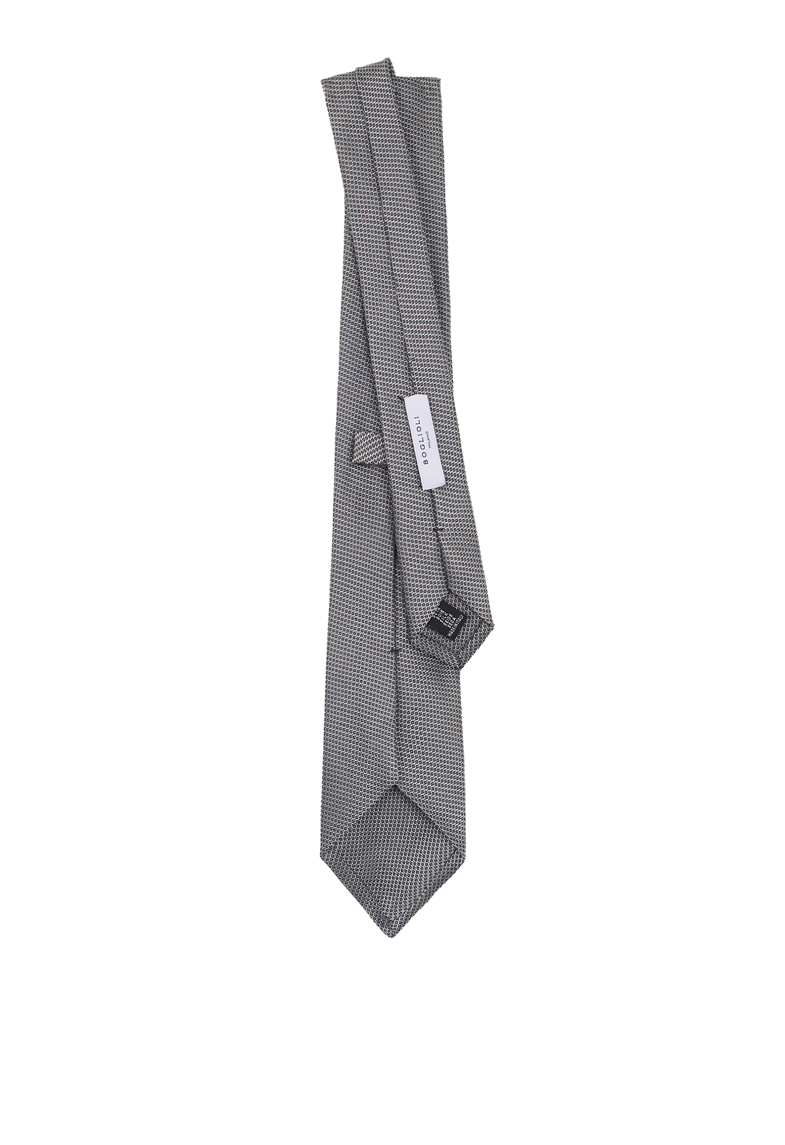 Shop Boglioli Tailored Silk Tie In Grey