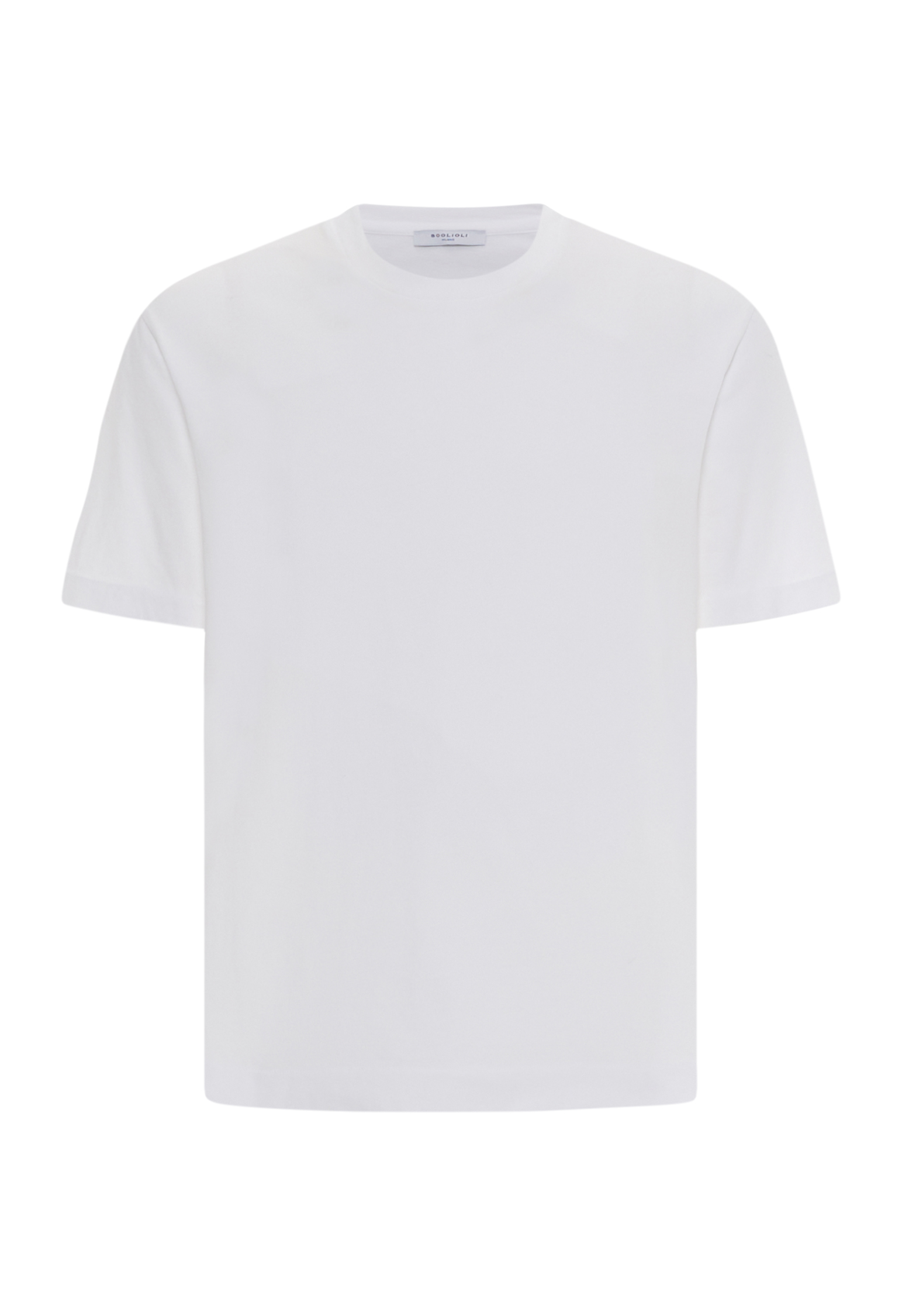 Shop Boglioli White 100% Cotton T-shirt In White Color