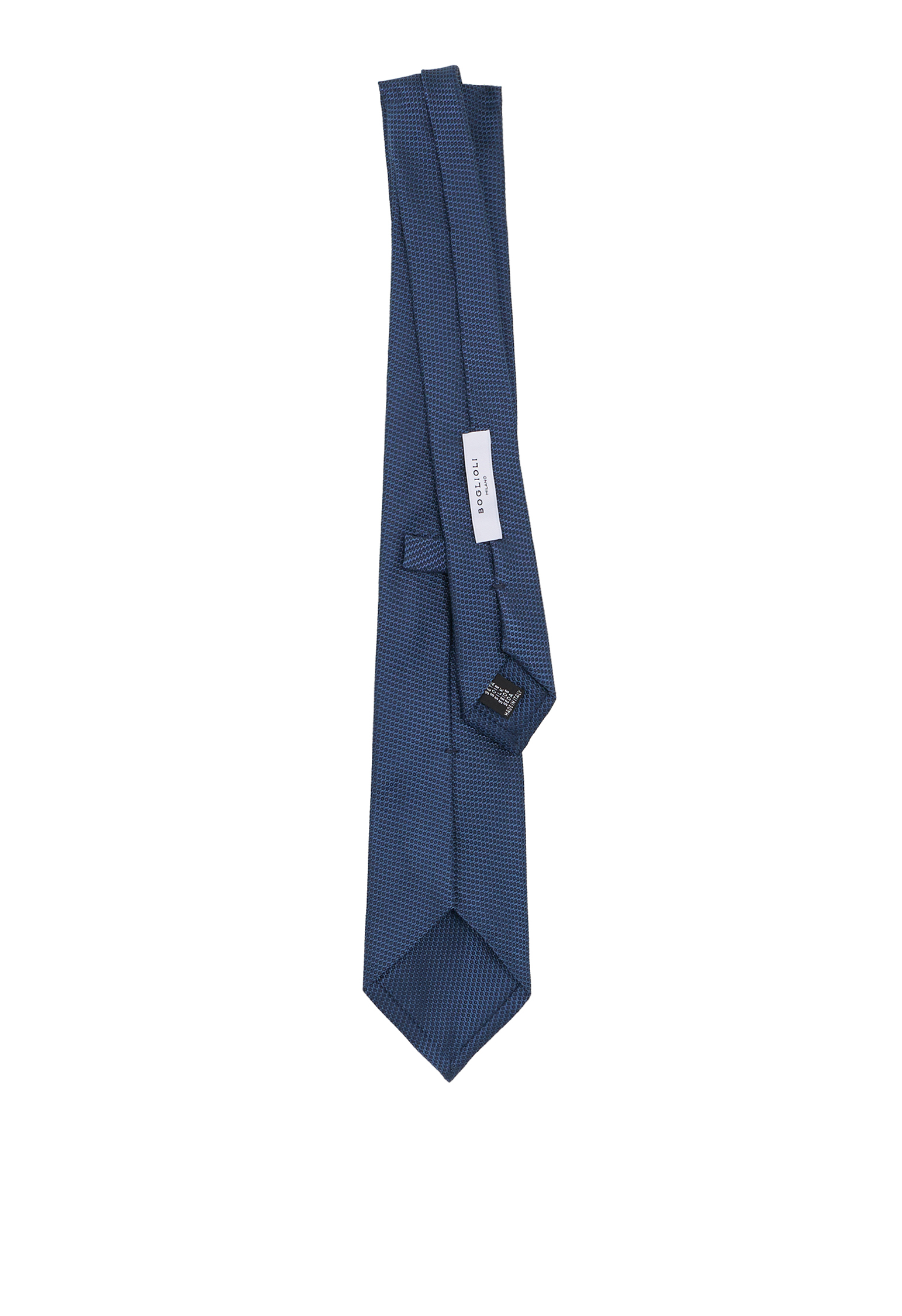 Shop Boglioli Tailored Silk Tie In Blue