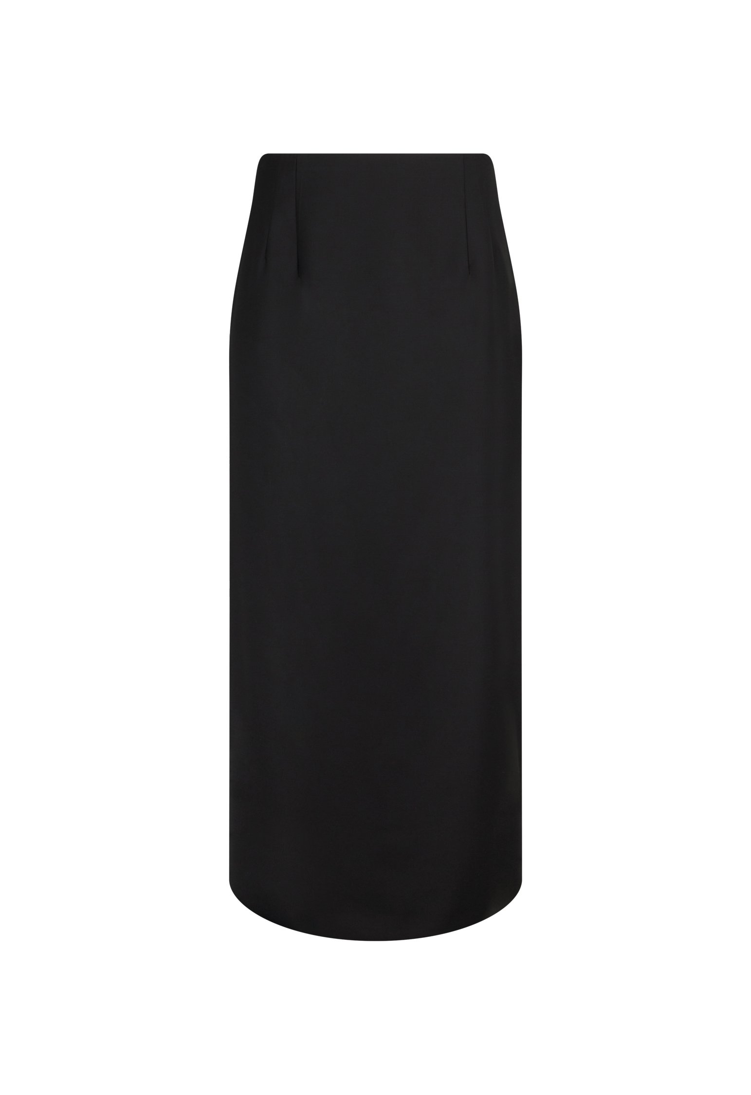 Shop Boglioli Virgin Wool Comfort Pencil Skirt In Black
