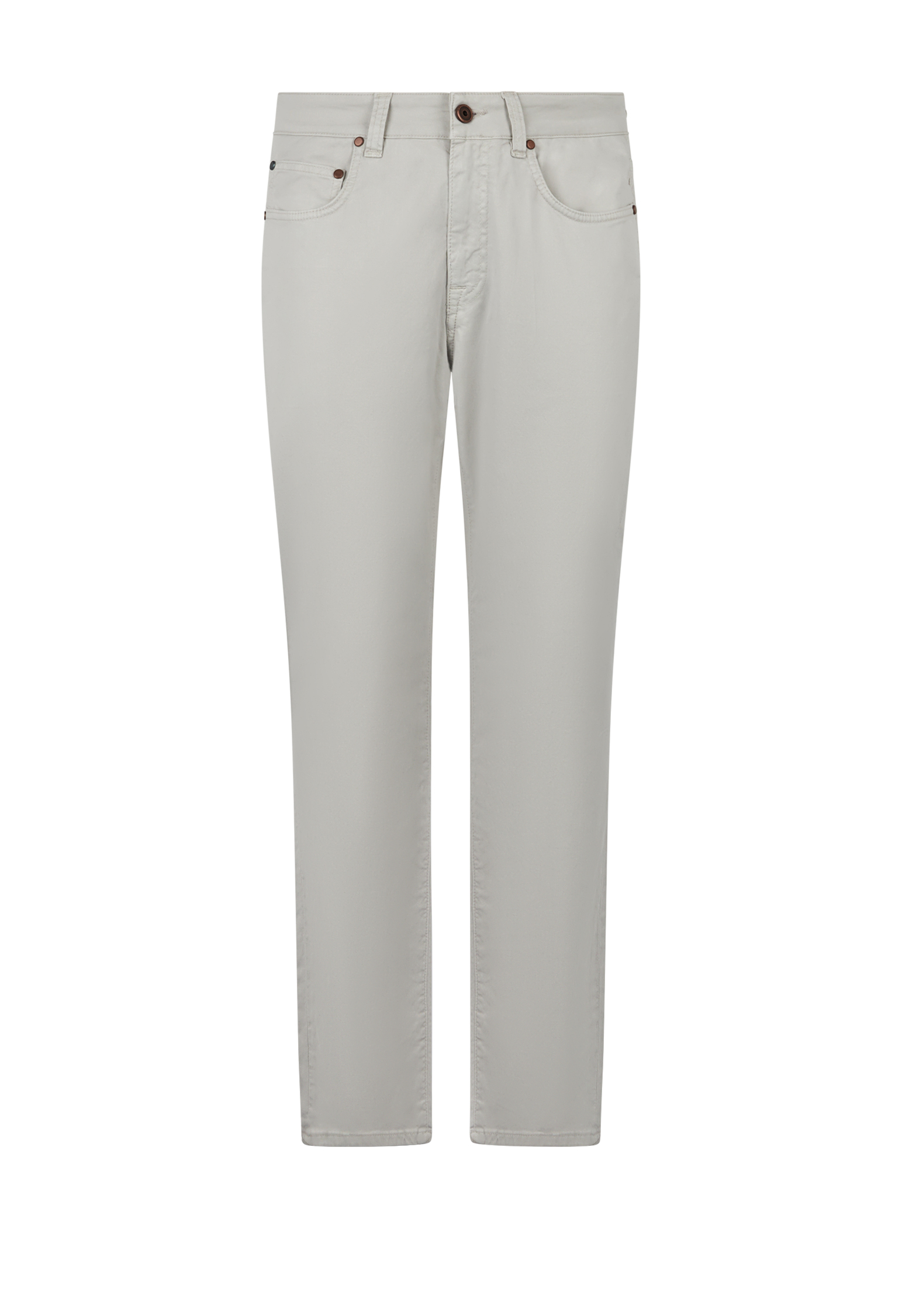 Shop Boglioli Cotton Silk 5 Pocket Trousers In Lime White