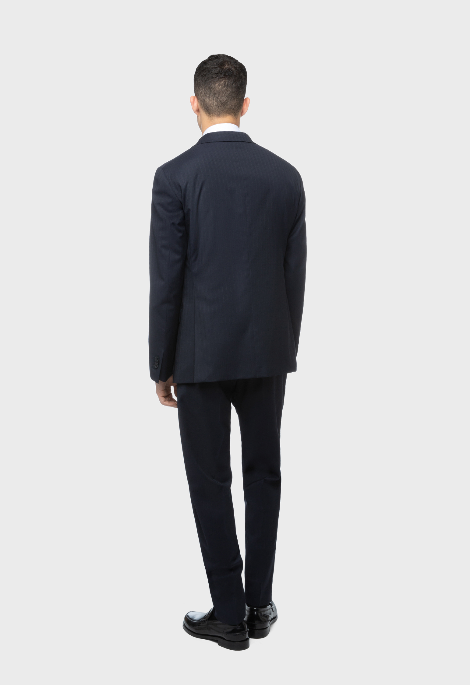 Shop Boglioli Virgin Wool Pinstripe Milano Suit In Dark Blue