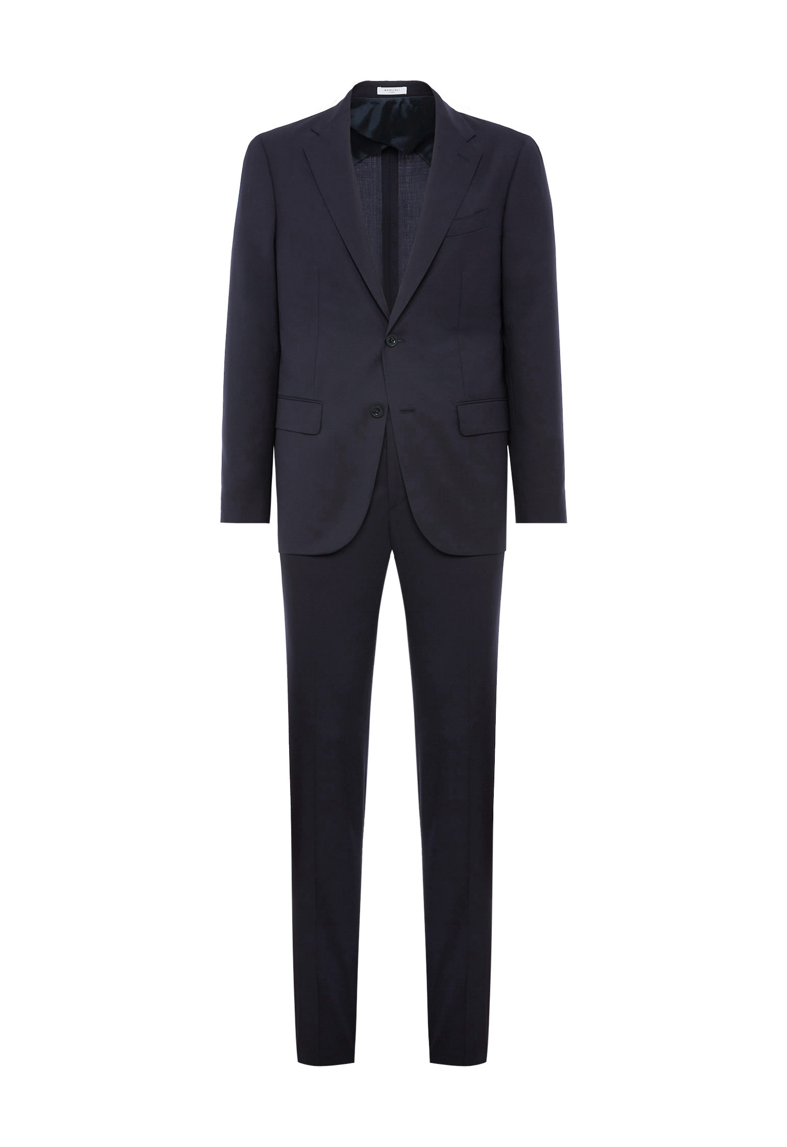 Boglioli 100% Virgin Wool B-line Suit In Dark Blue