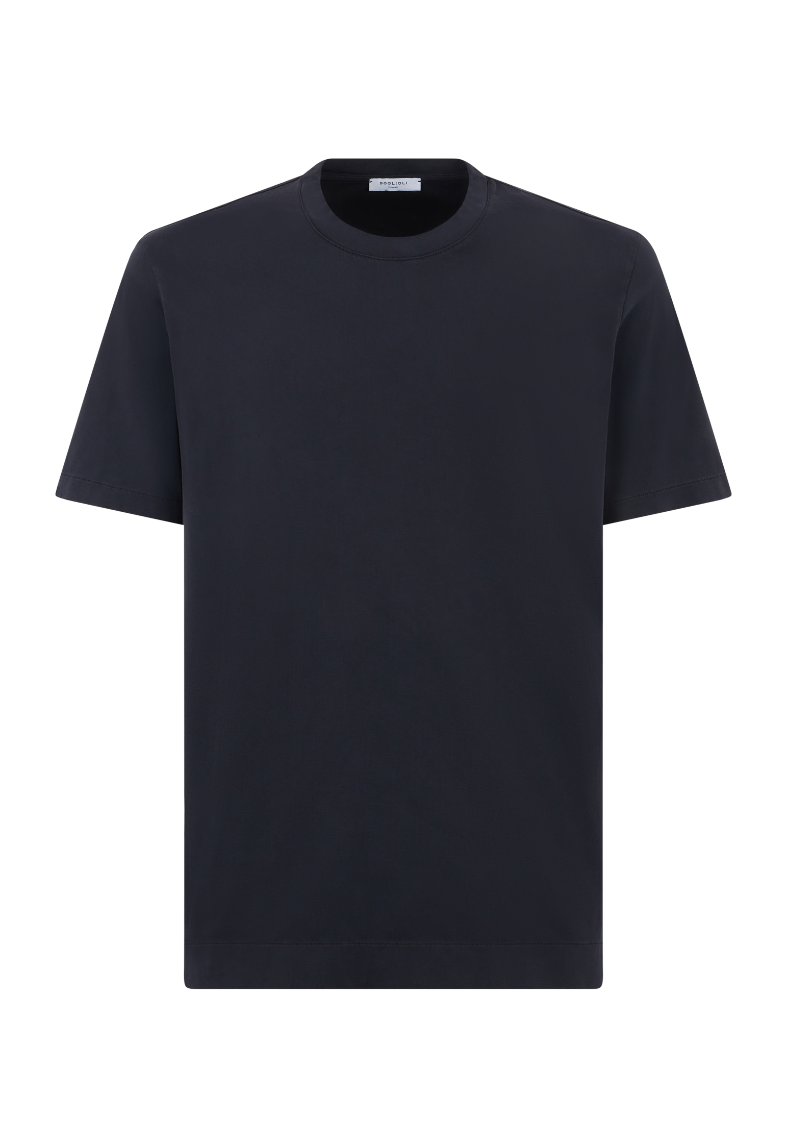 Shop Boglioli Garment-dyed Cotton T-shirt In Blue