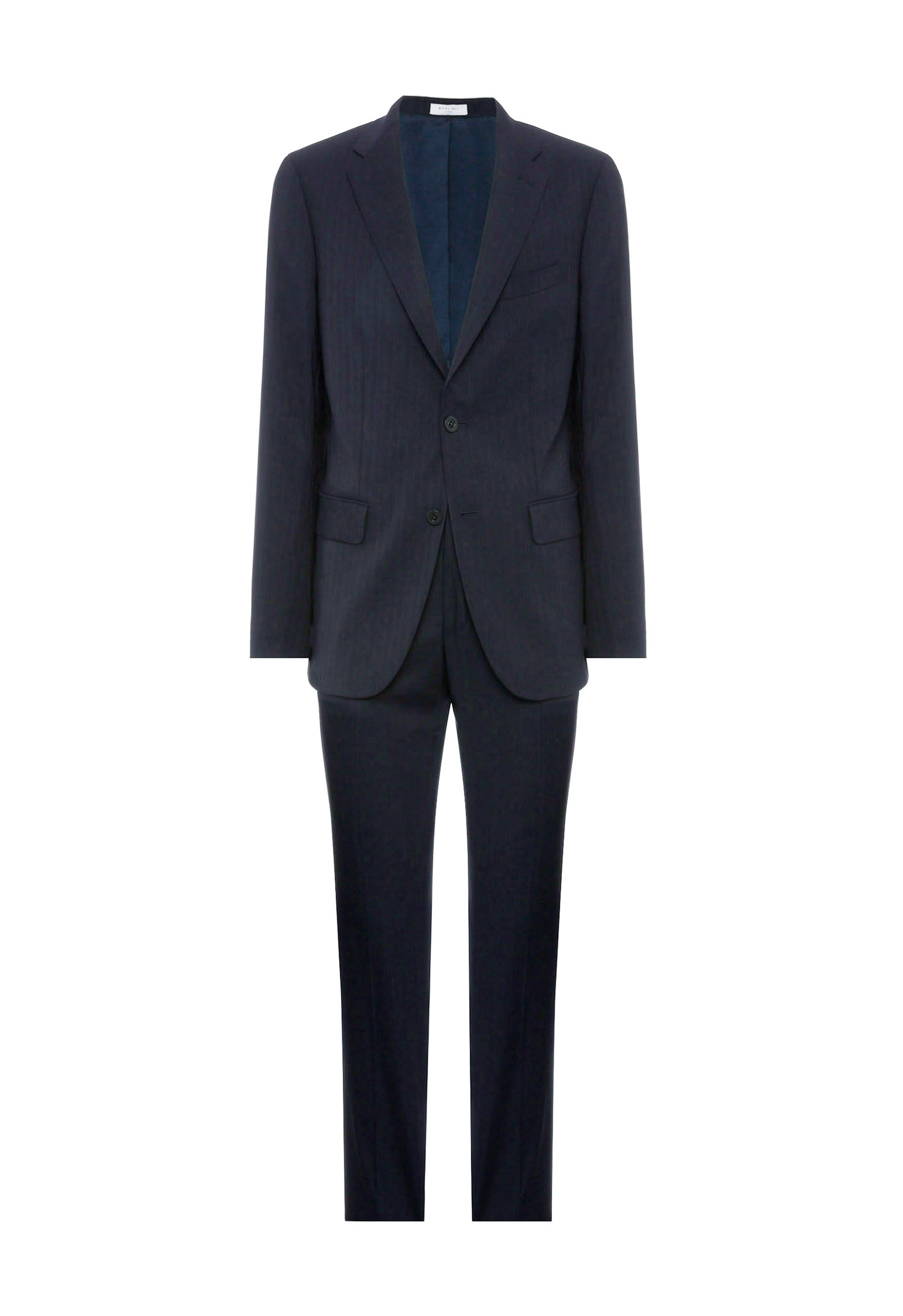 Boglioli Virgin Wool Pinstripe Milano Suit In Dark Blue