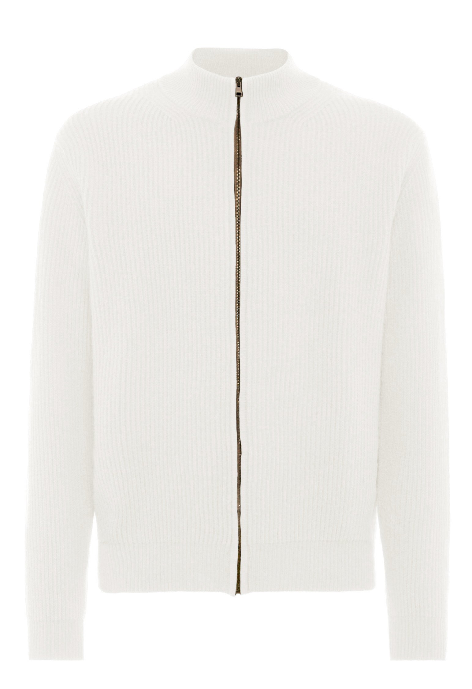 Boglioli Wool And Cashmere Cardigan In Lime White