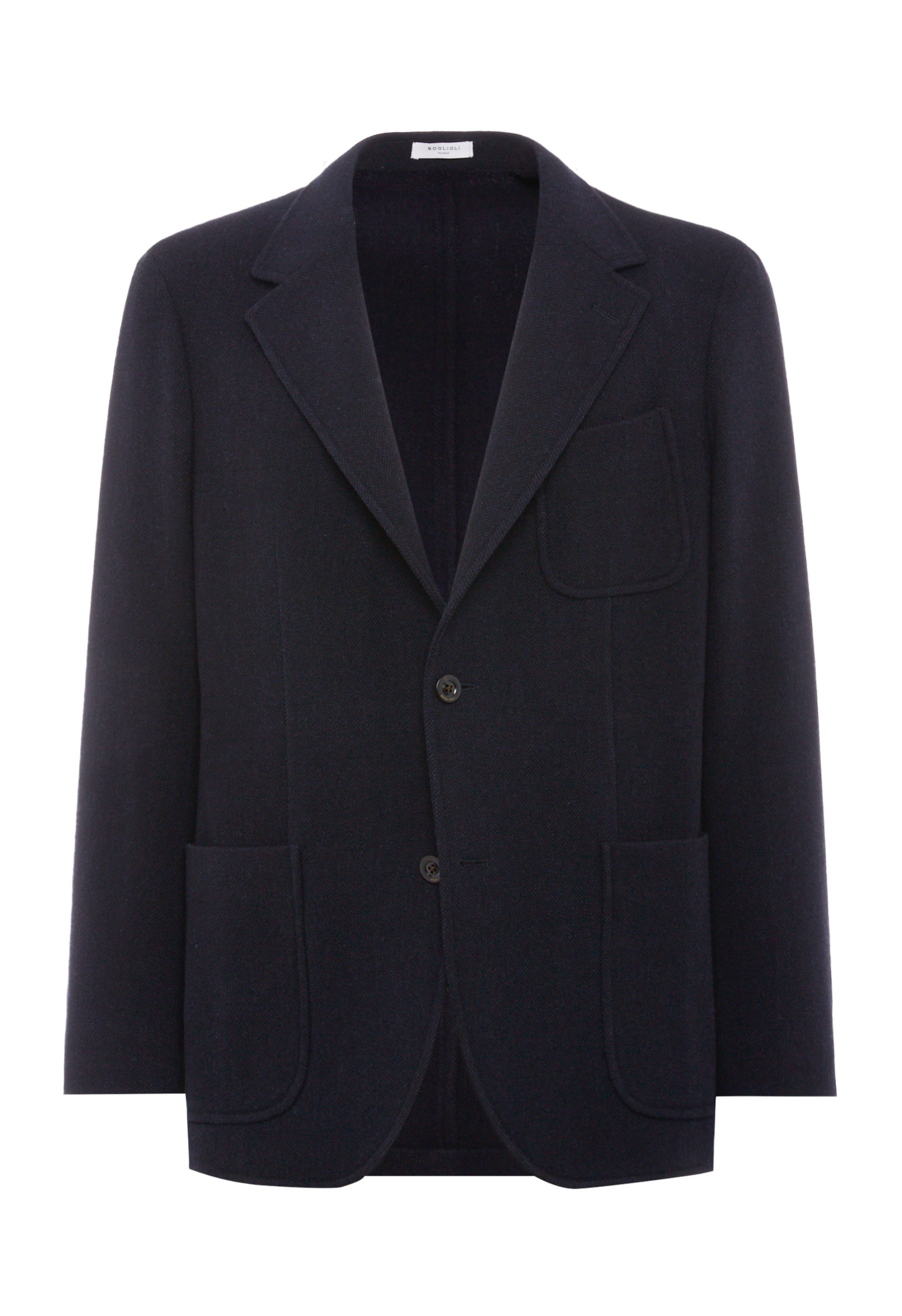 Boglioli Blue Virgin Wool And Cashmere Windsor K-jacket